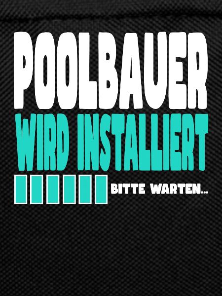 Poolbauer wird installiert
