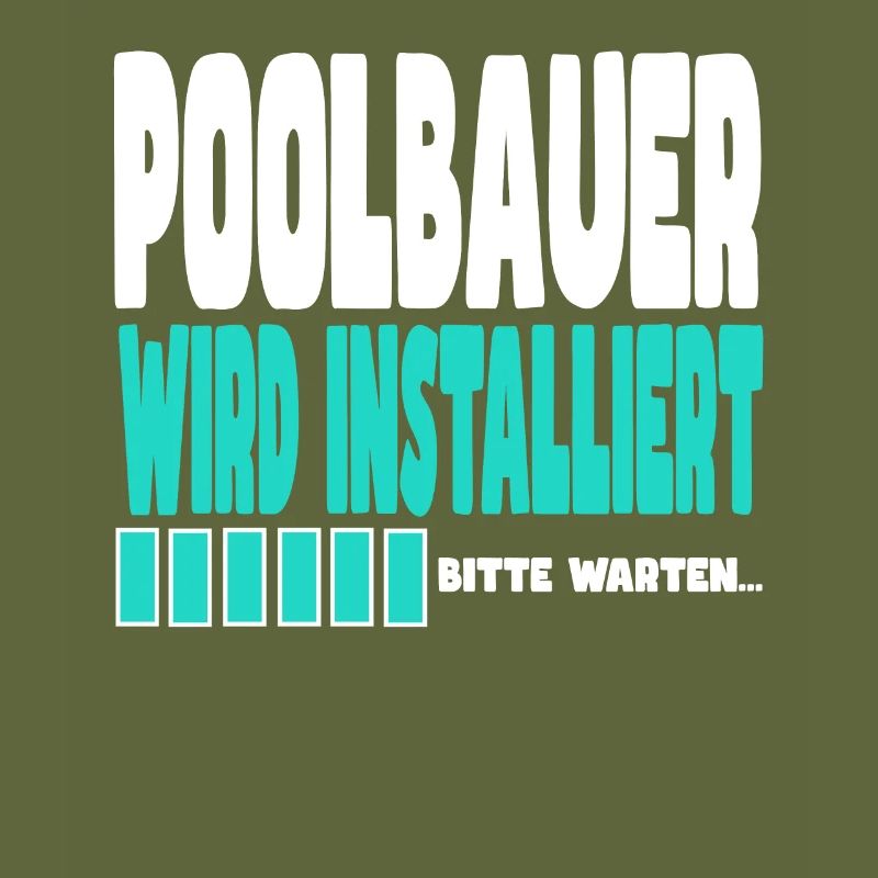 Poolbauer wird installiert
