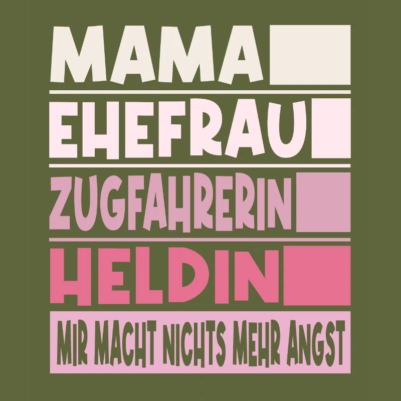 Zugfahrerin Mama Ehefrau Heldin