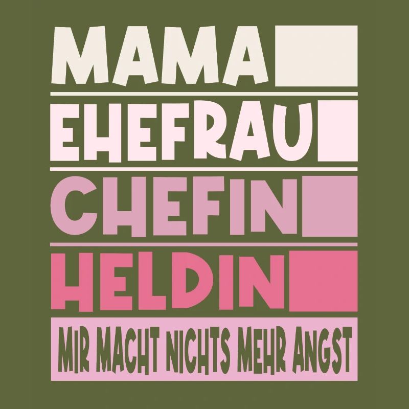 Chefin Mama Ehefrau Heldin