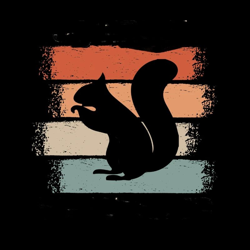 Eichhörnchen Baumhörnchen Retro