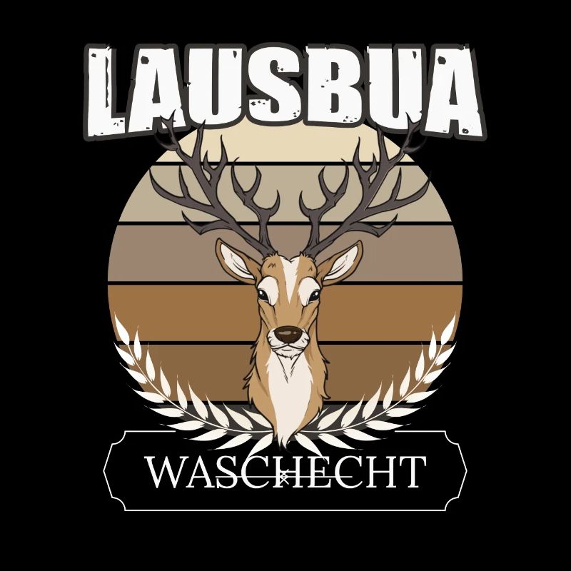 Lausbua Hirsch Lederhosen