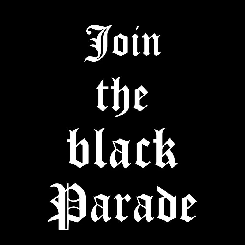 Goth Gothic Schließen Sich Der Black Parade An