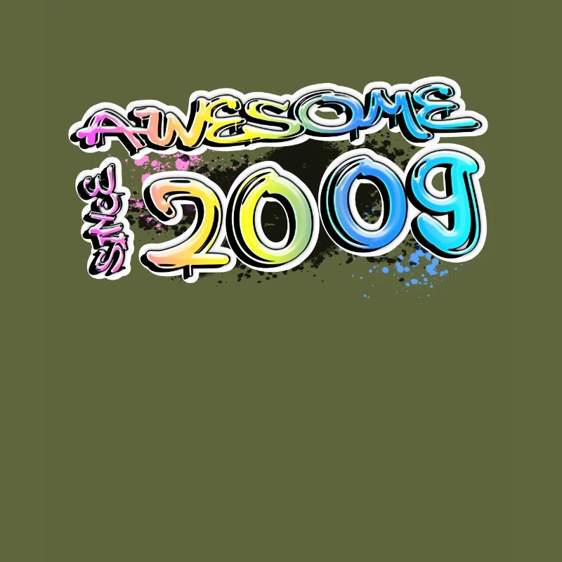 Awesome since 2009 Graffiti Motiv