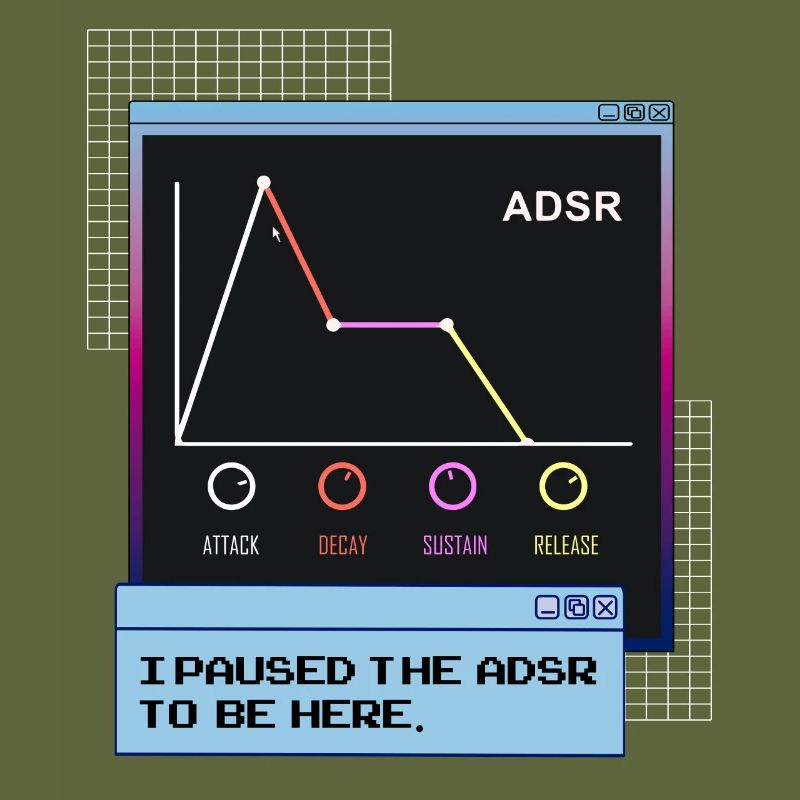 ADSR Envelope Synthesizer Synth Nerdy Vaporwave