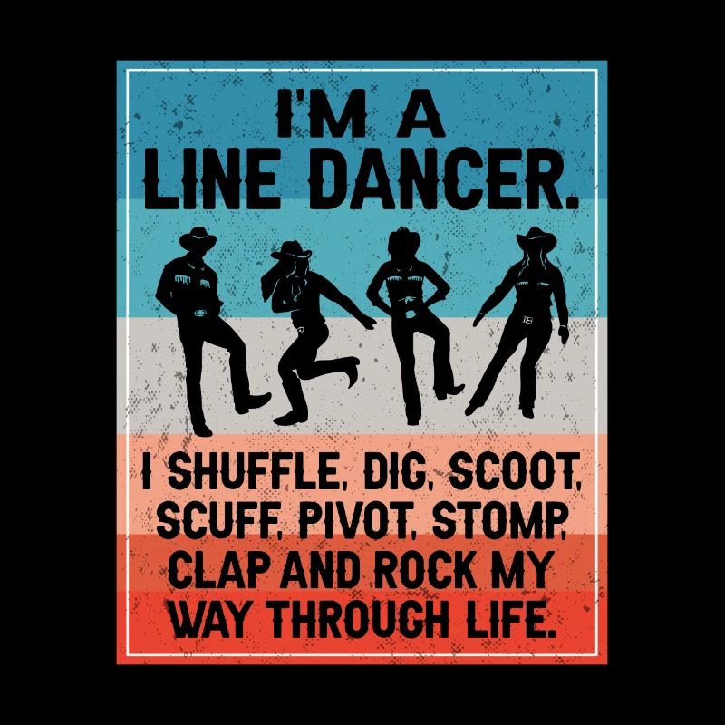 Line Dancing Cowboy Texas Line Dance Geschenk