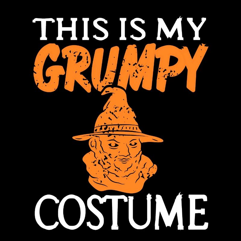 This Is My Grumpy Costume Funny Retro Halloween