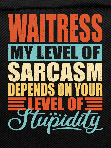 Waitress Service Staff Saying Gift