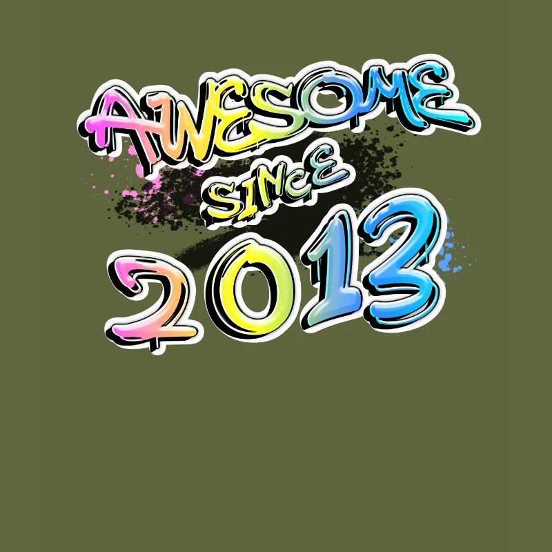 Awesome since 2013 Graffiti Motiv