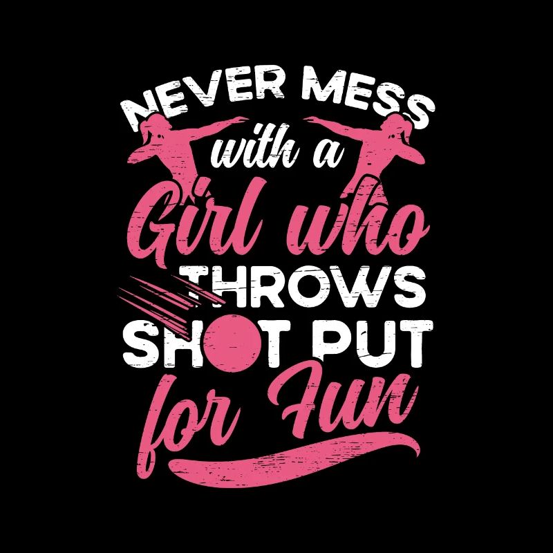 Ein Mädchen, Das Kugelstoß-leichtathletik-schuss