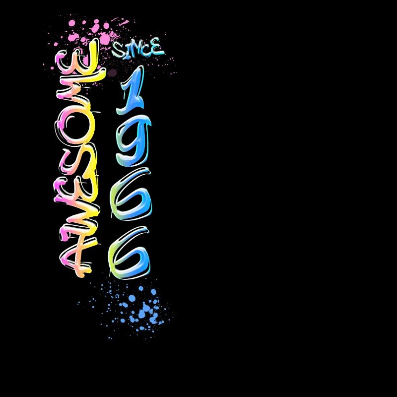 Awesome since 1966 Graffiti Motif