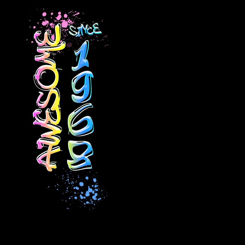 Awesome since 1968 Graffiti Motif