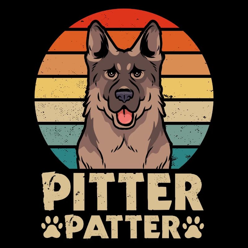 Pitter Muster Deutscher Schäferhund Hundebesitzer