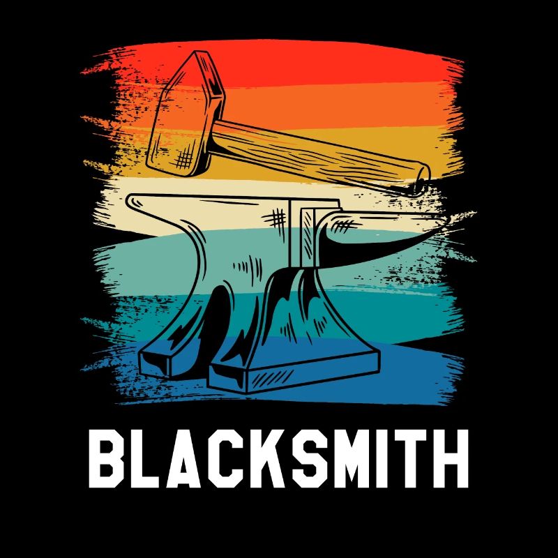 Retro Vintage Classic Blacksmith Blacksmithing
