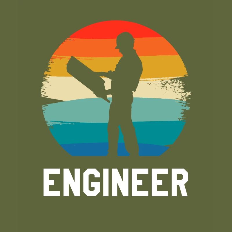 Retro Vintage Classic Engineer Engineering