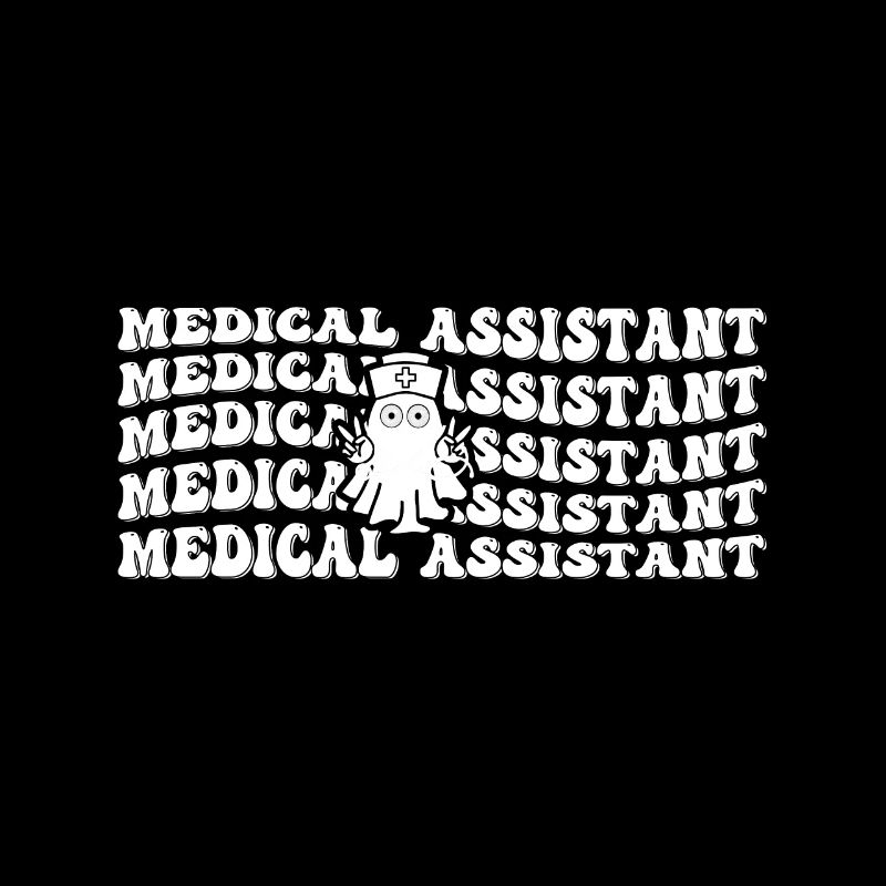 Medical Assistant Spooky Ghost Repeat