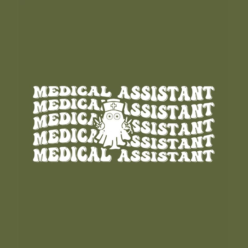 Assistant médical Spooky Ghost Repeat