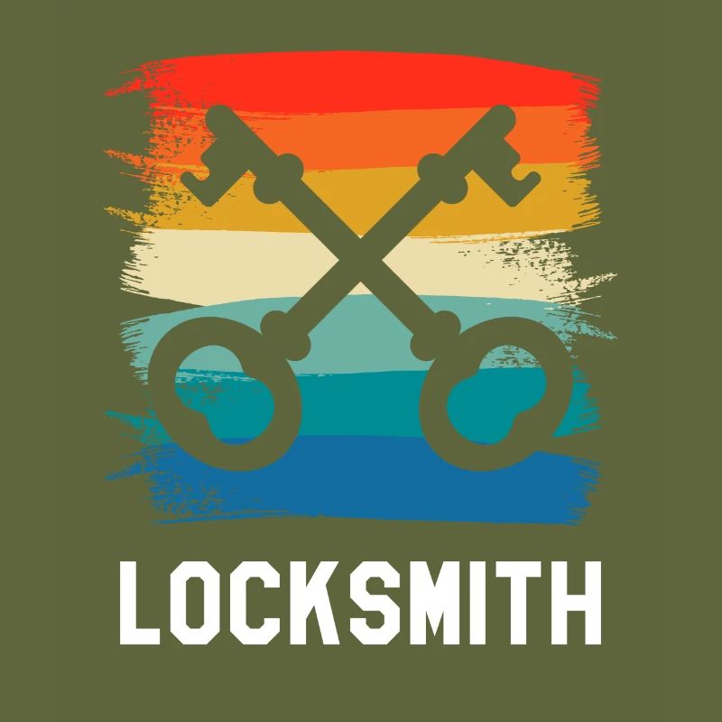 Retro Vintage Classic Locksmith Locksmithing