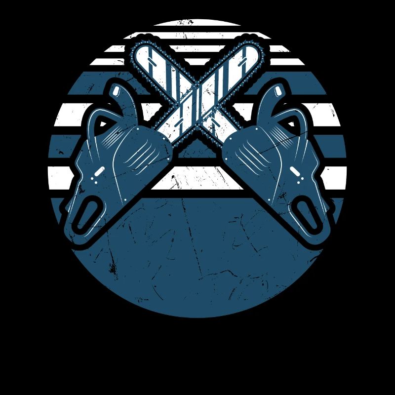 Vintage Chainsaw Distressed