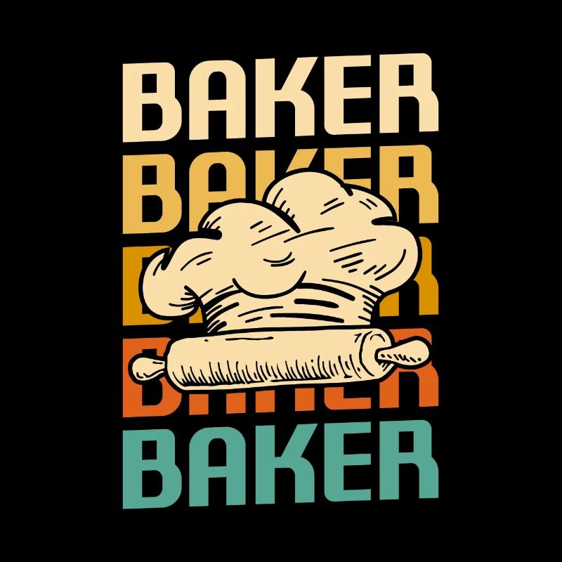 Retro Vintage Classic Baker Baking