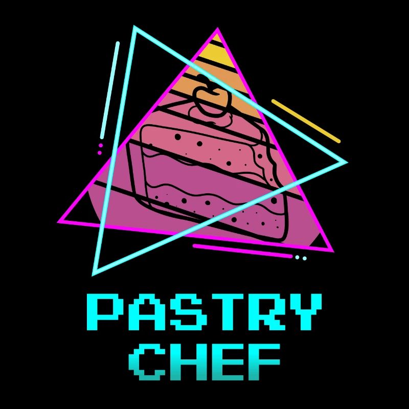 Retro Pastry Chef Pastries