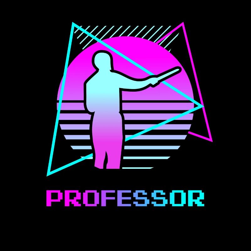 Retro Professor University Teaching