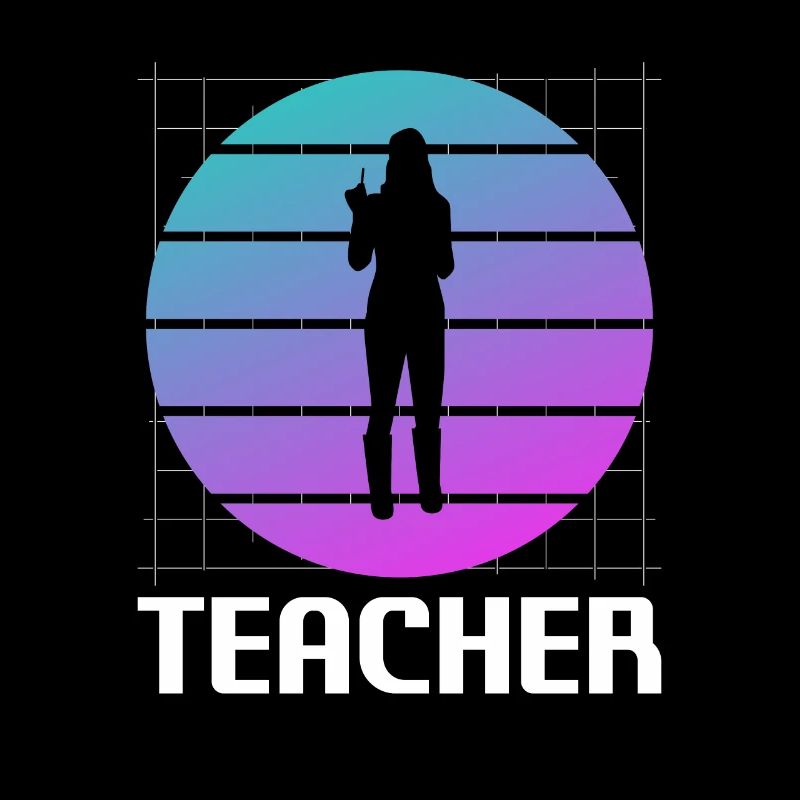 Professeur Rétro Enseignant Enseignement