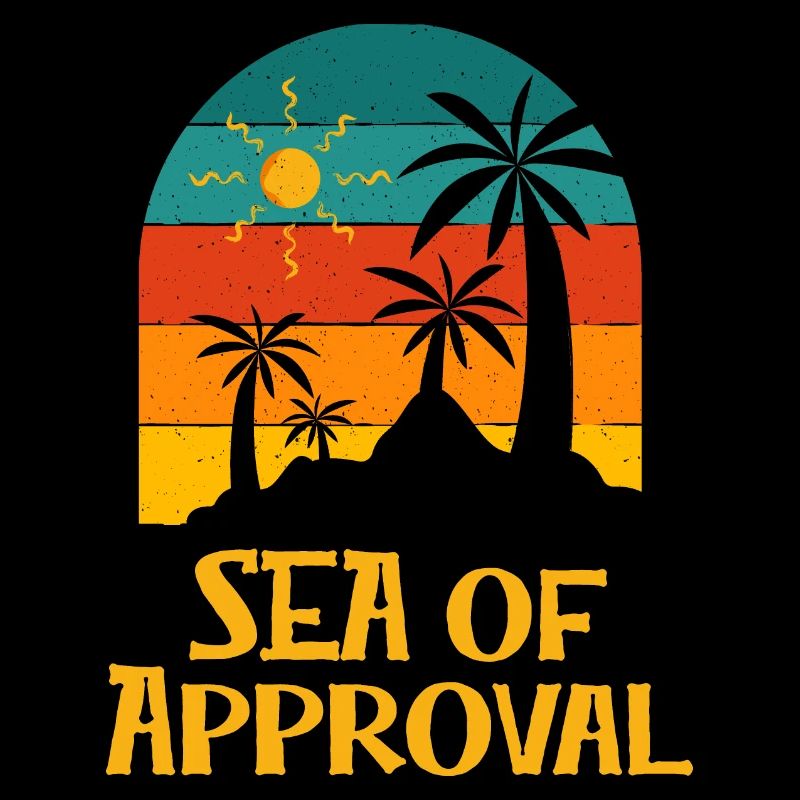 Mer d'approbation Énonciations de plage Citations d'océan drôles