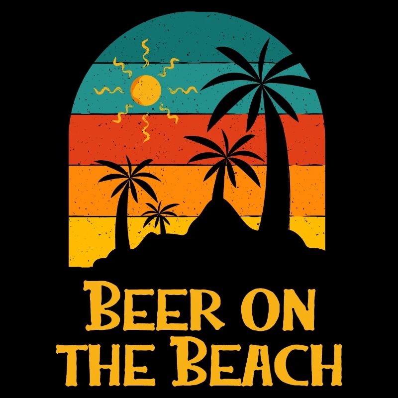 Beer on the Beach Drinking Party Drinker Ocean