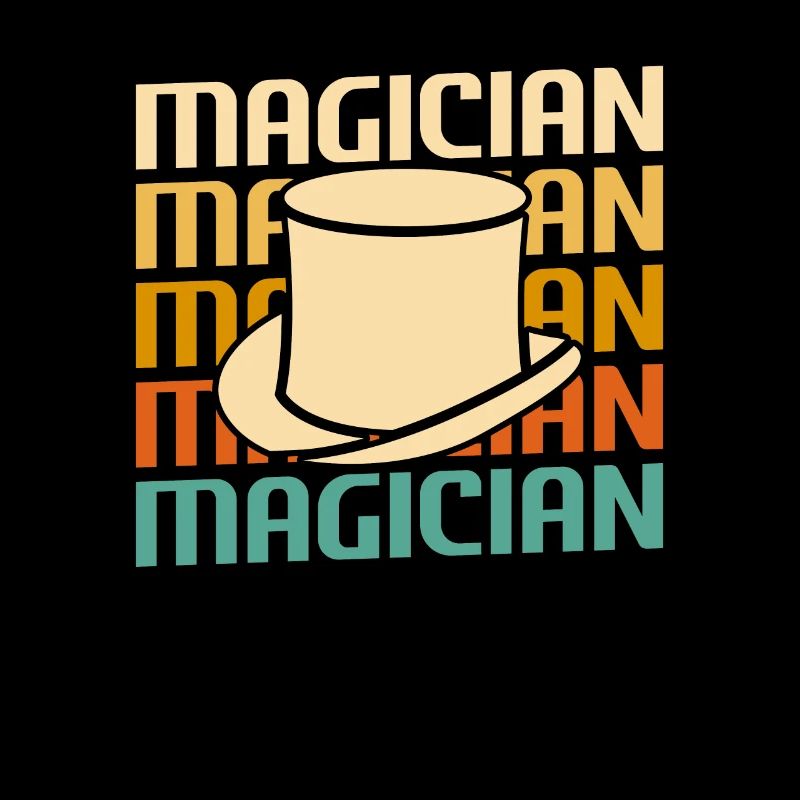Retro Vintage Classic Magician Magic Trick