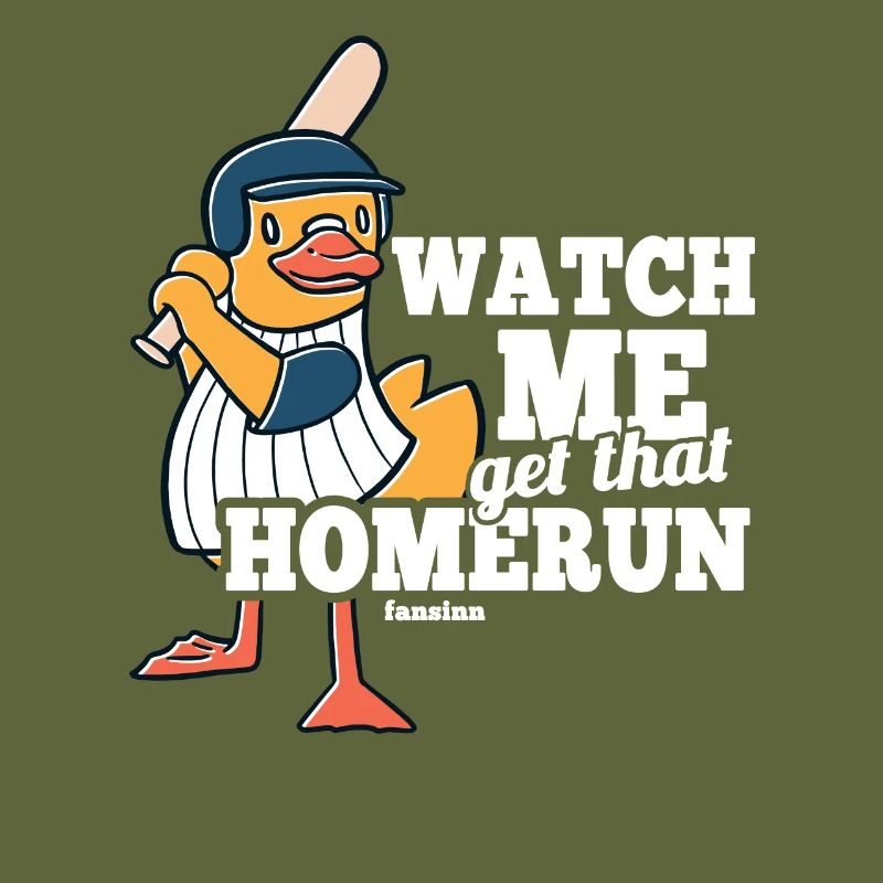 Duck Bird Baseball Gift