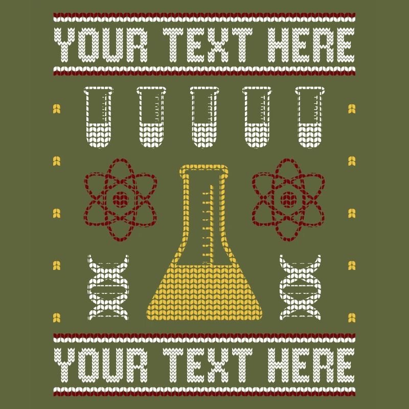 Custom Science Custom Pull de Noël moche