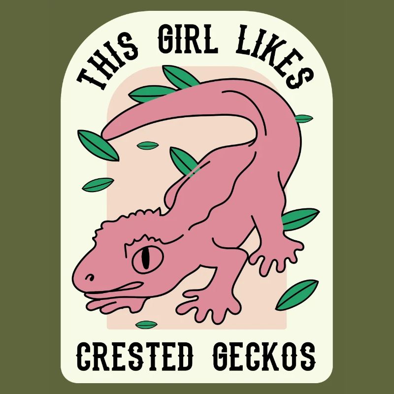 Mädchen mag Geckos Nette Eidechse Exotisches Tier