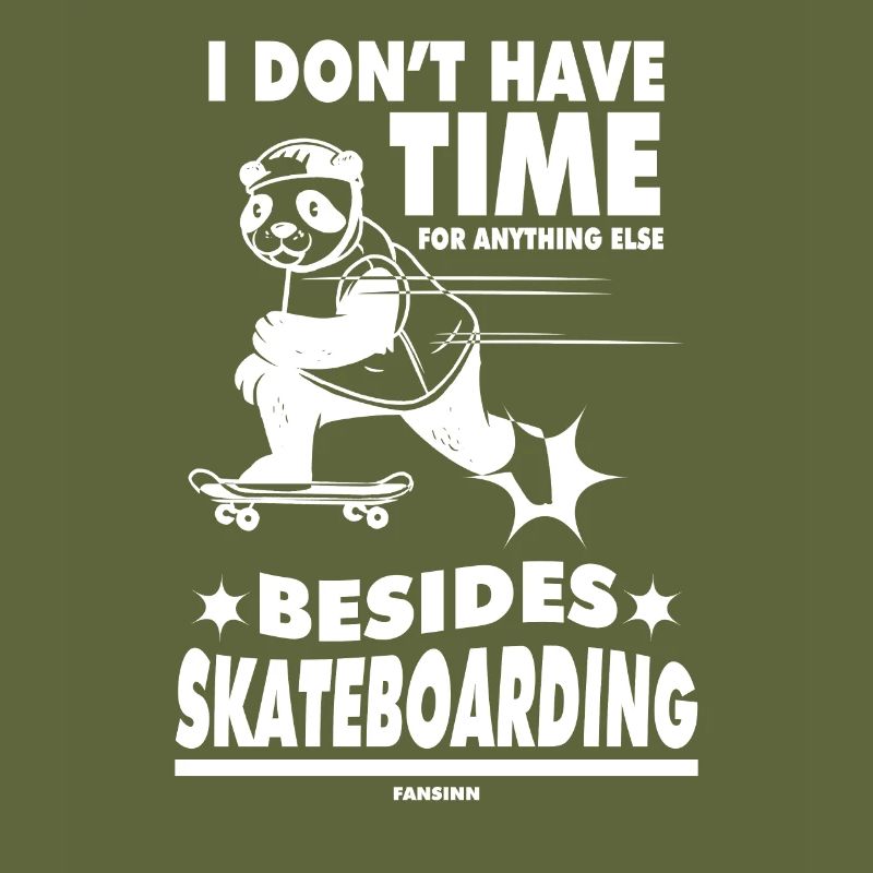 Panda Skateboard Sohn Tochter Geschenk