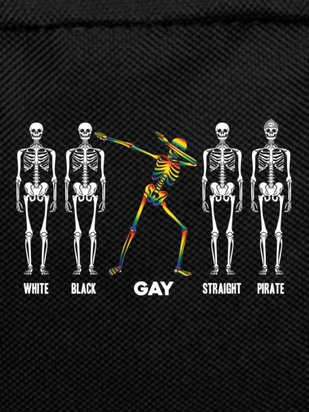 Skeleton Dabbing LGBT Rainbow Novelty