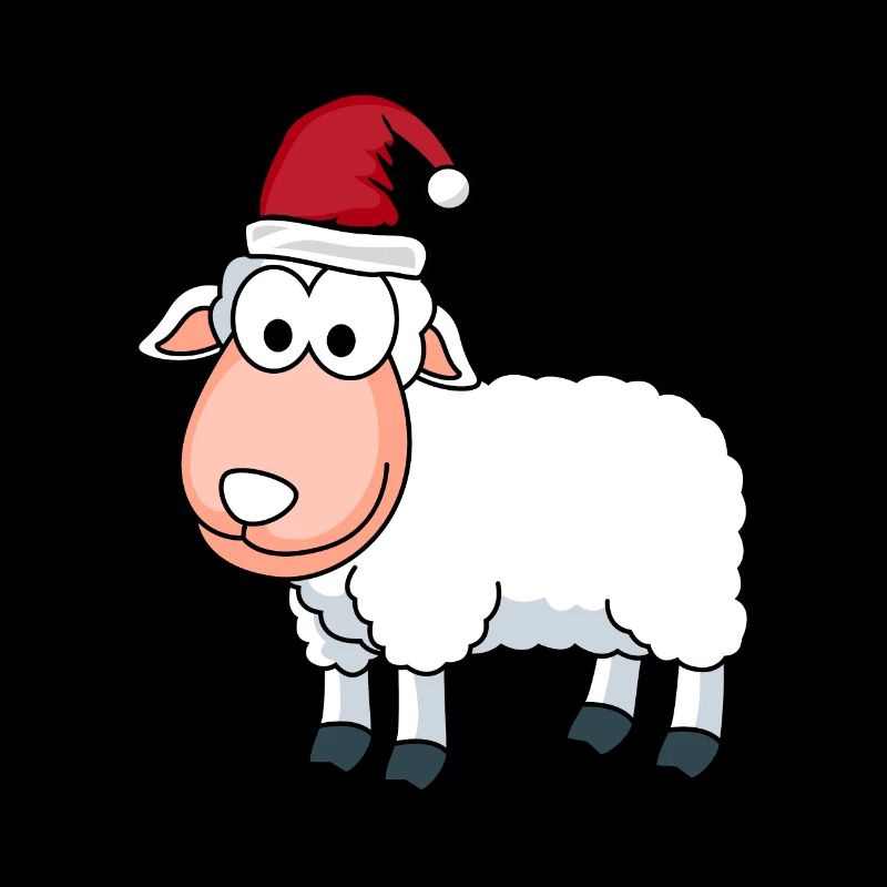 Schaf Comic Weihnachten