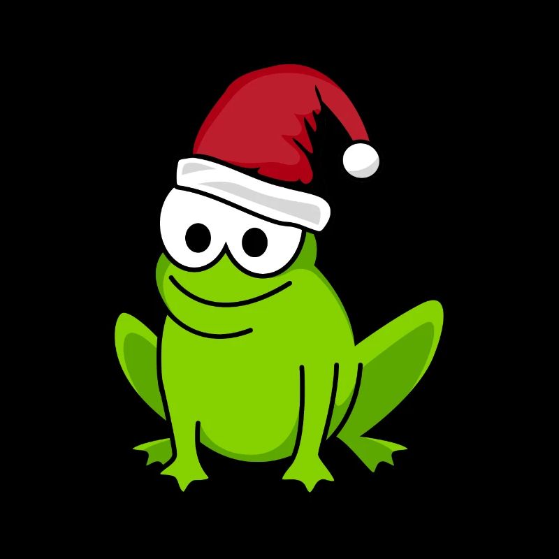 Frosch Comic Weihnachten