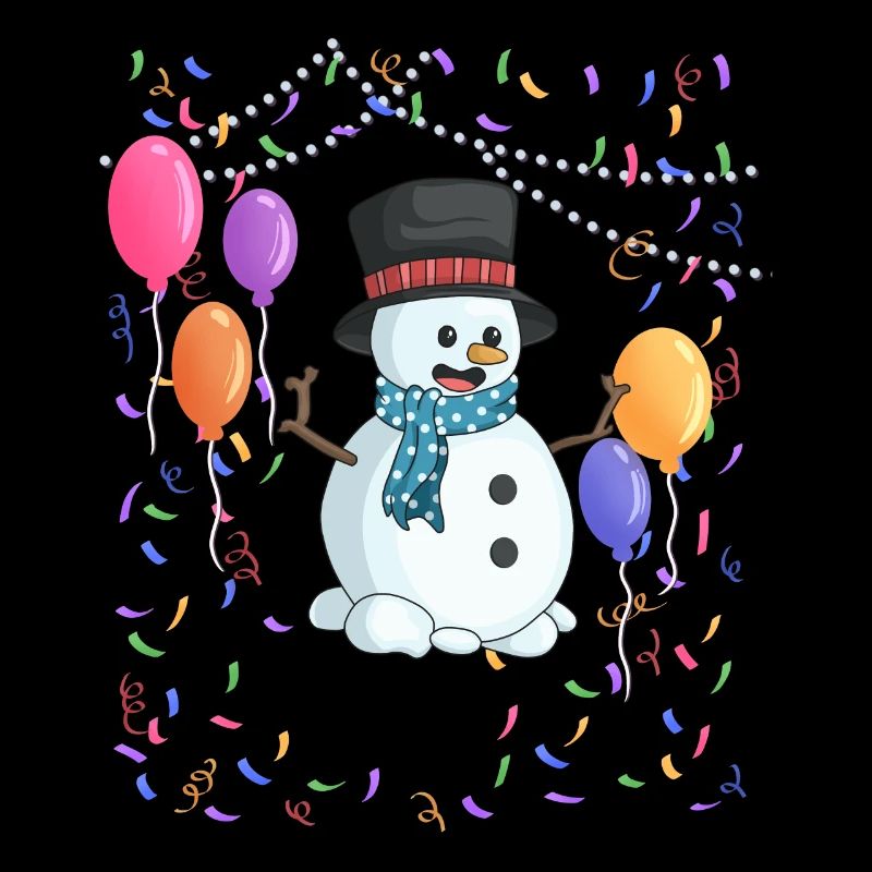 Snowman Winter Ice Party
