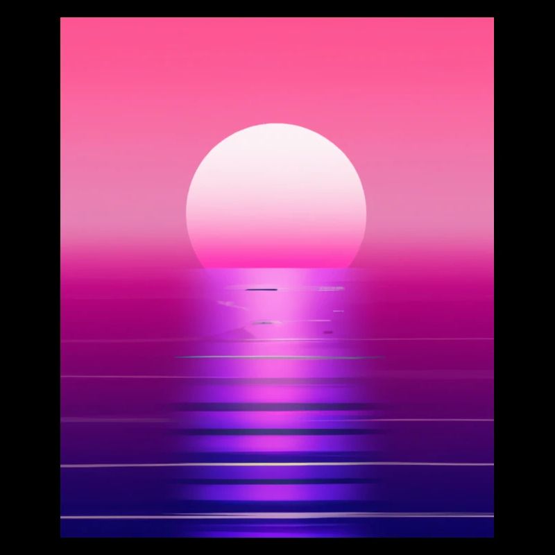Vaporwave Sun Synthwave Sunset