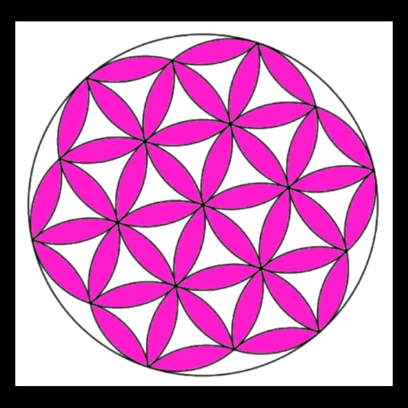 Blume des Lebens pink