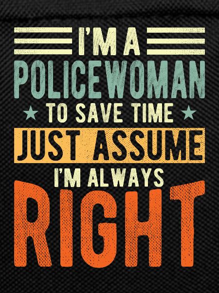The policewoman