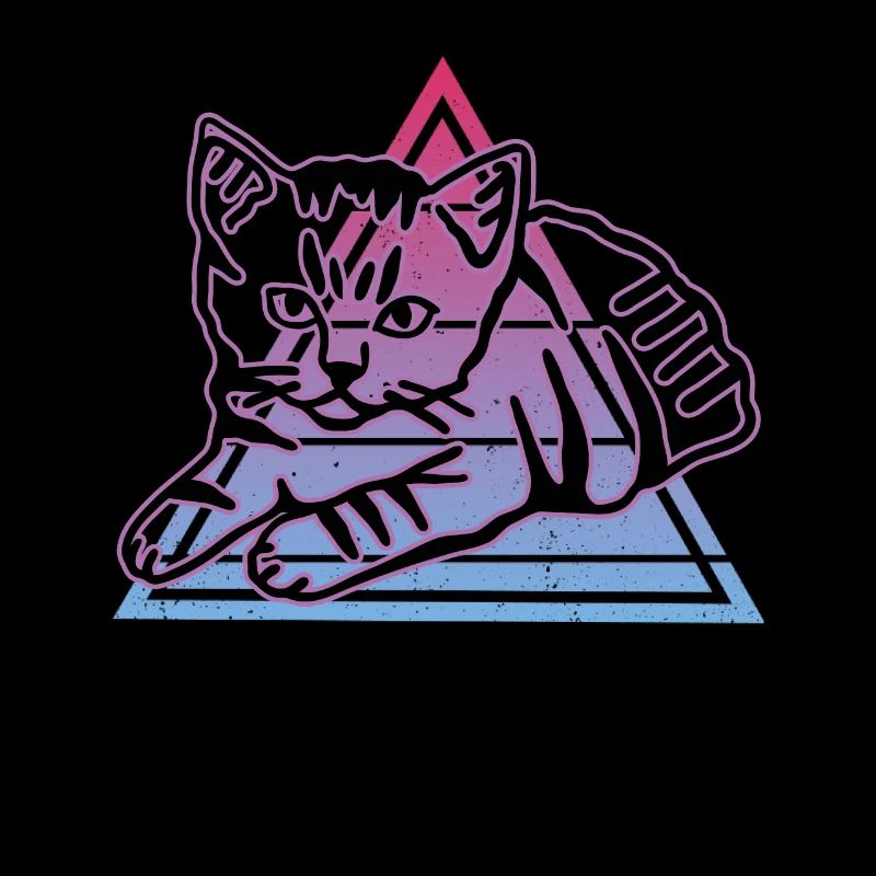 Chat graphique Retro Cat pour les propriétaires de chats