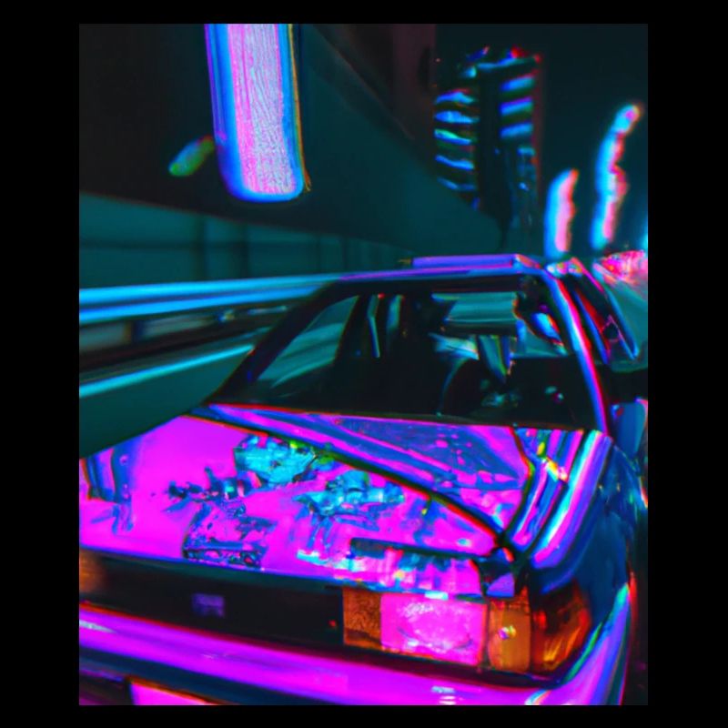 Vaporwave Esthétique Synthwave Car
