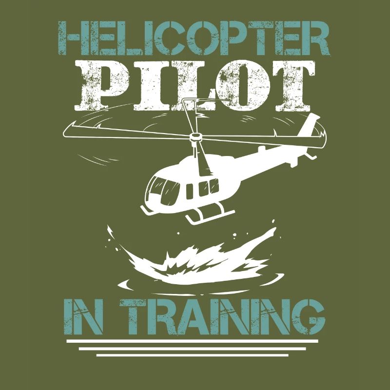 Lustiger Hubschrauberpilot Luftfahrt