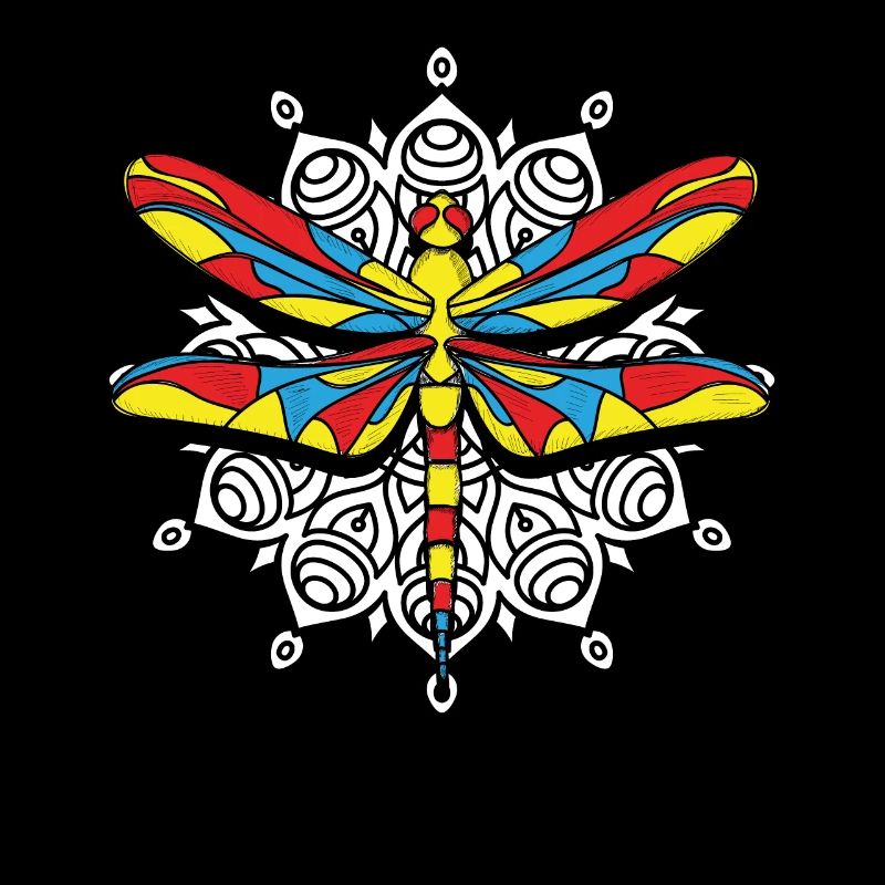 Libelle Libelle Libellen Mandala