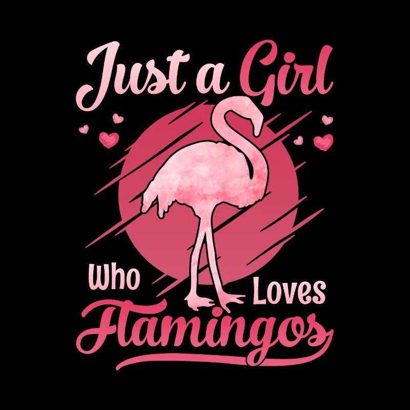 Nur ein Mädchen, das wir Flamingos lieben