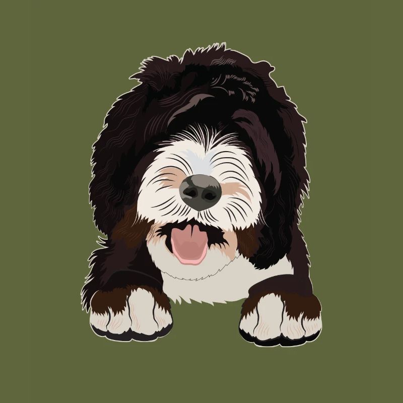 Sheepadoodle Hund Geschenk