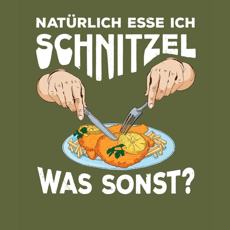 Natürlich esse ich Schnitzel