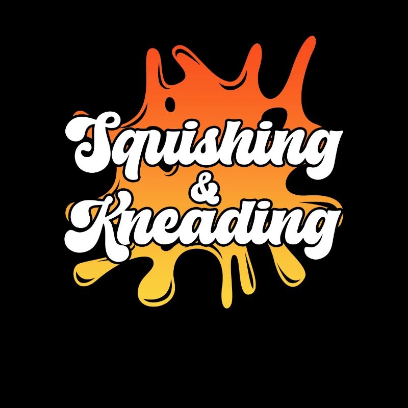 Slime Squishing and Kneading Slime Splat Logo