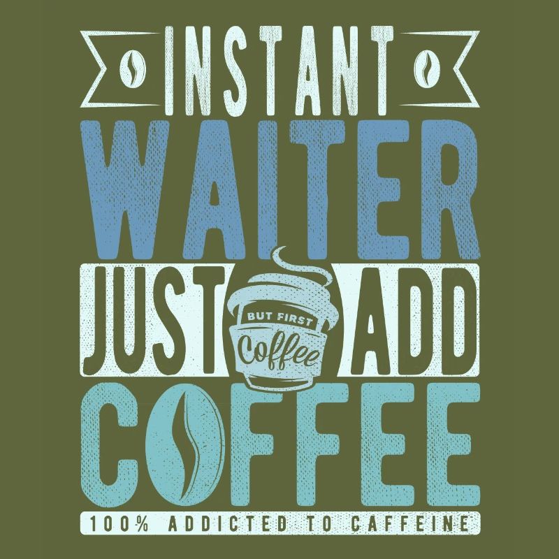 Café de serveur disant